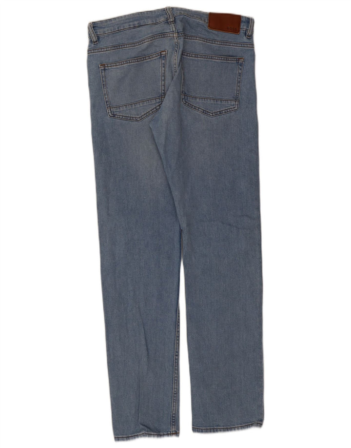 Hugo Boss Herre Slim Jeans W30 L32 Blå Bomuld