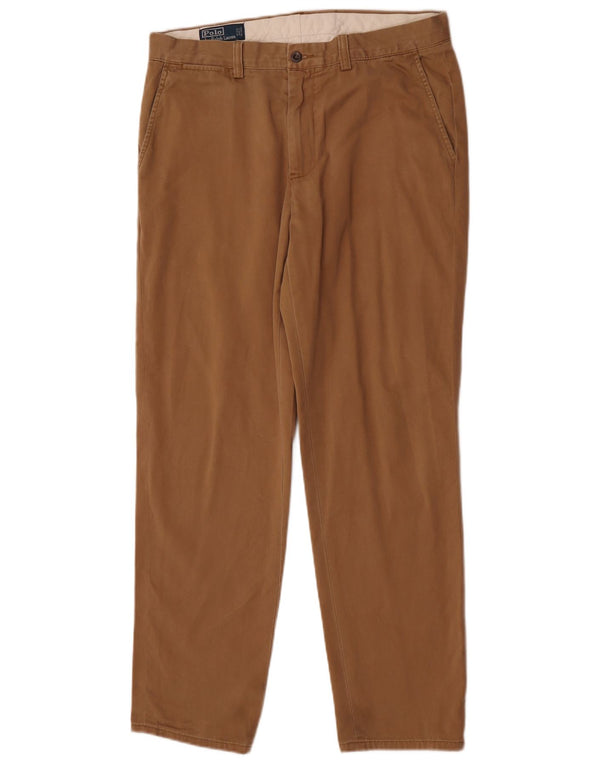 Polo Ralph Lauren Herre lige chinosbukser W33 L32 brun bomuld