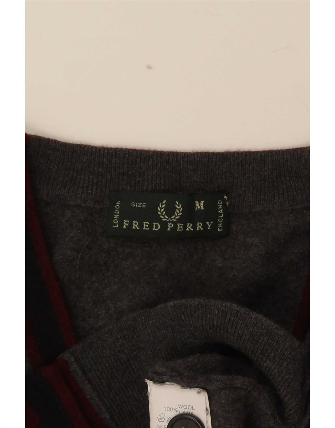 Fred Perry Herre mellemgrå uld