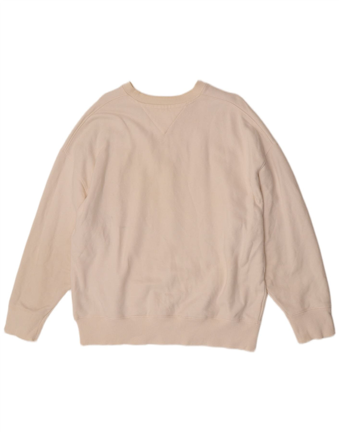 Tommy Hilfiger Herre Sweatshirt Jumper Stor Hvid Bomuld