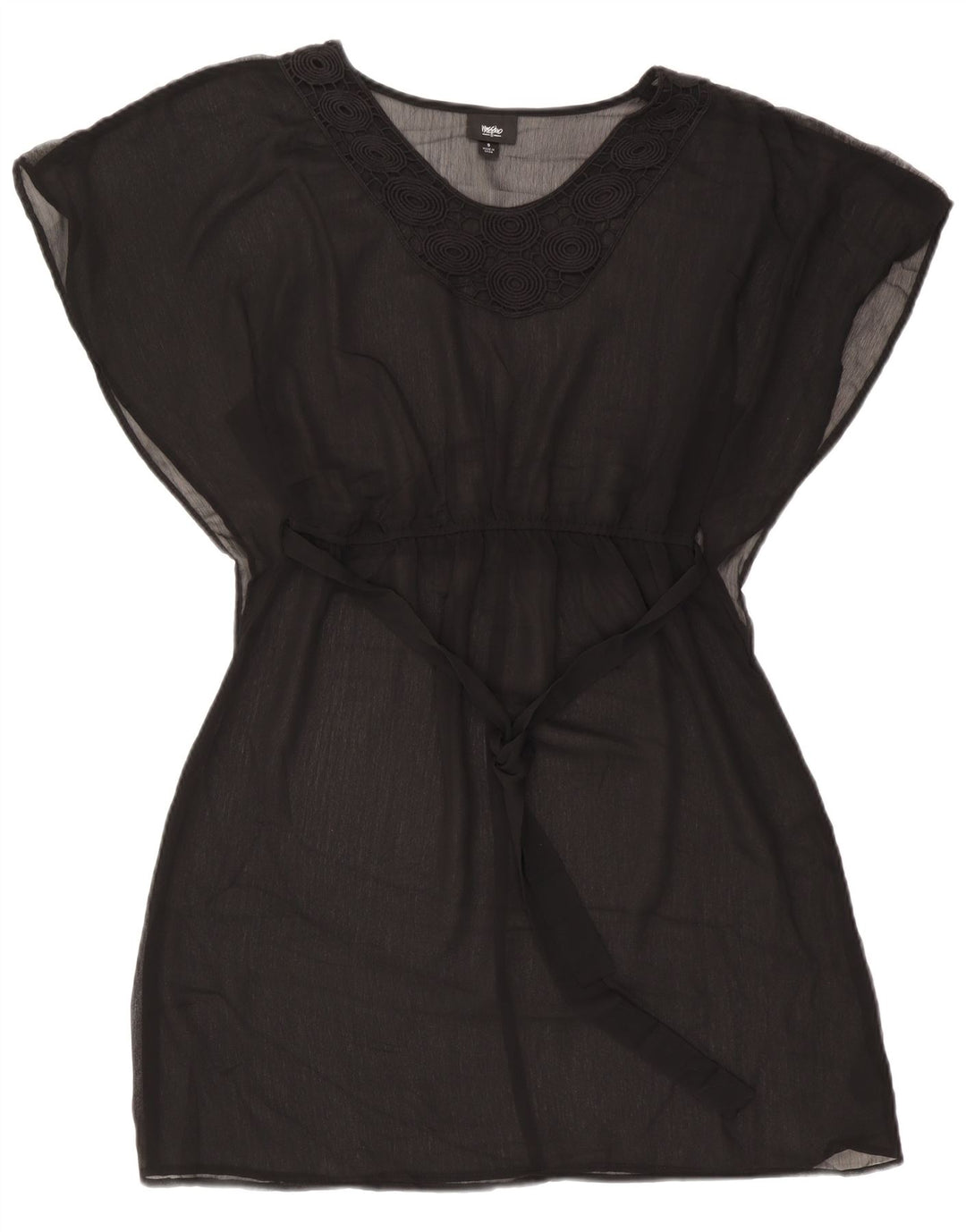 Mossimo Dame Strandkjole UK 10 Lille Sort Polyester