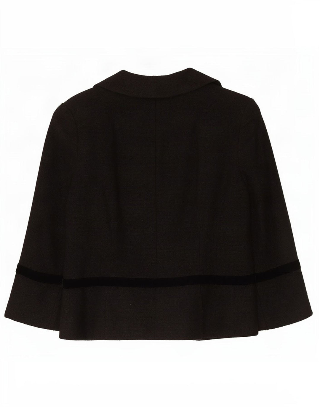 Whistles Dame 3/4 ærmet blazerjakke UK 12 Medium Black Polyacrylic
