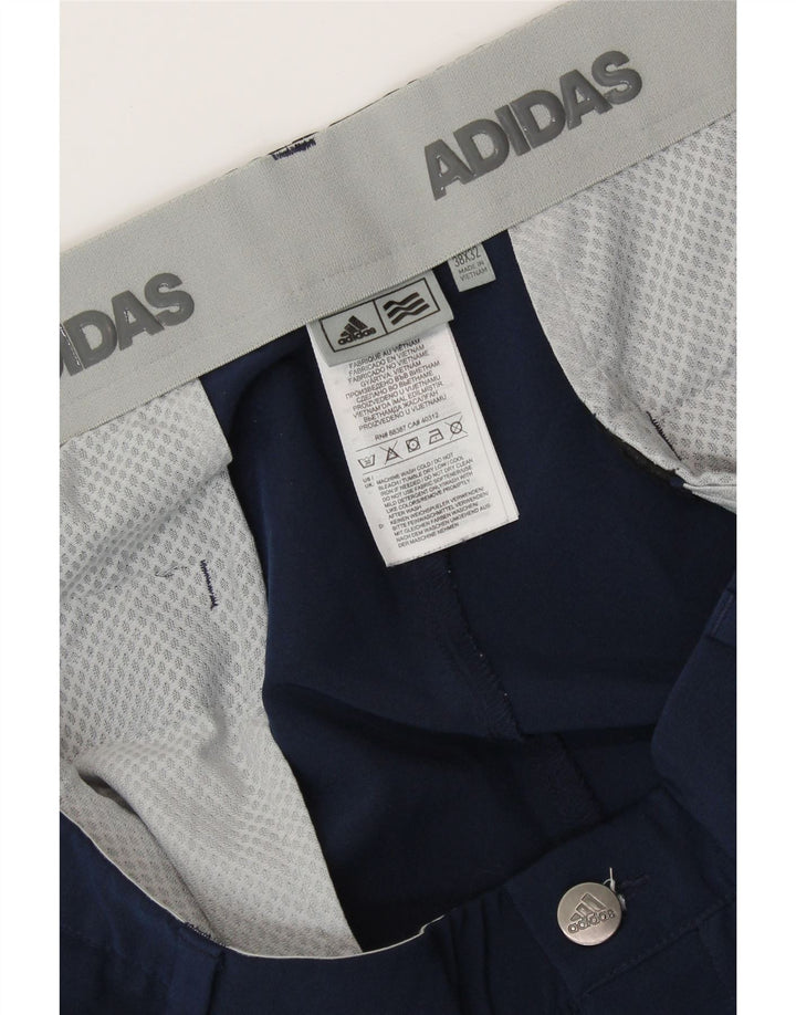ADIDAS Straight Chino-bukser til mænd W38 L32 Marineblå polyester