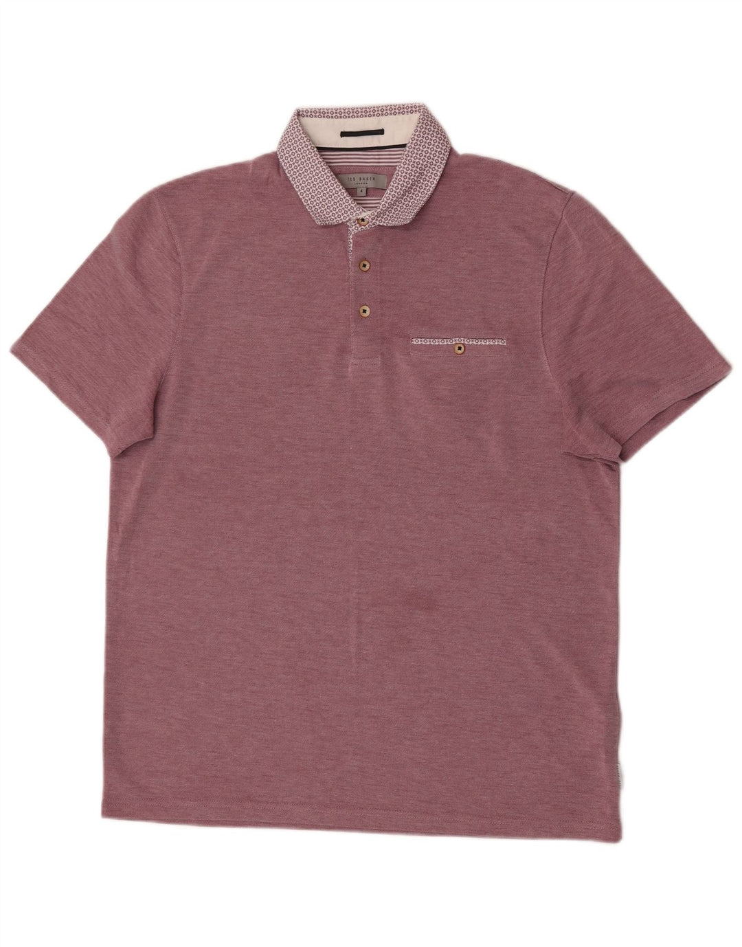 Ted Baker Herre polotrøje str. 4 Large Pink Modal
