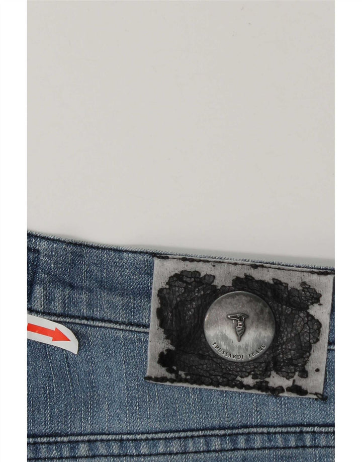 Trussardi Straight Jeans til mænd W32 L30 blå bomuld