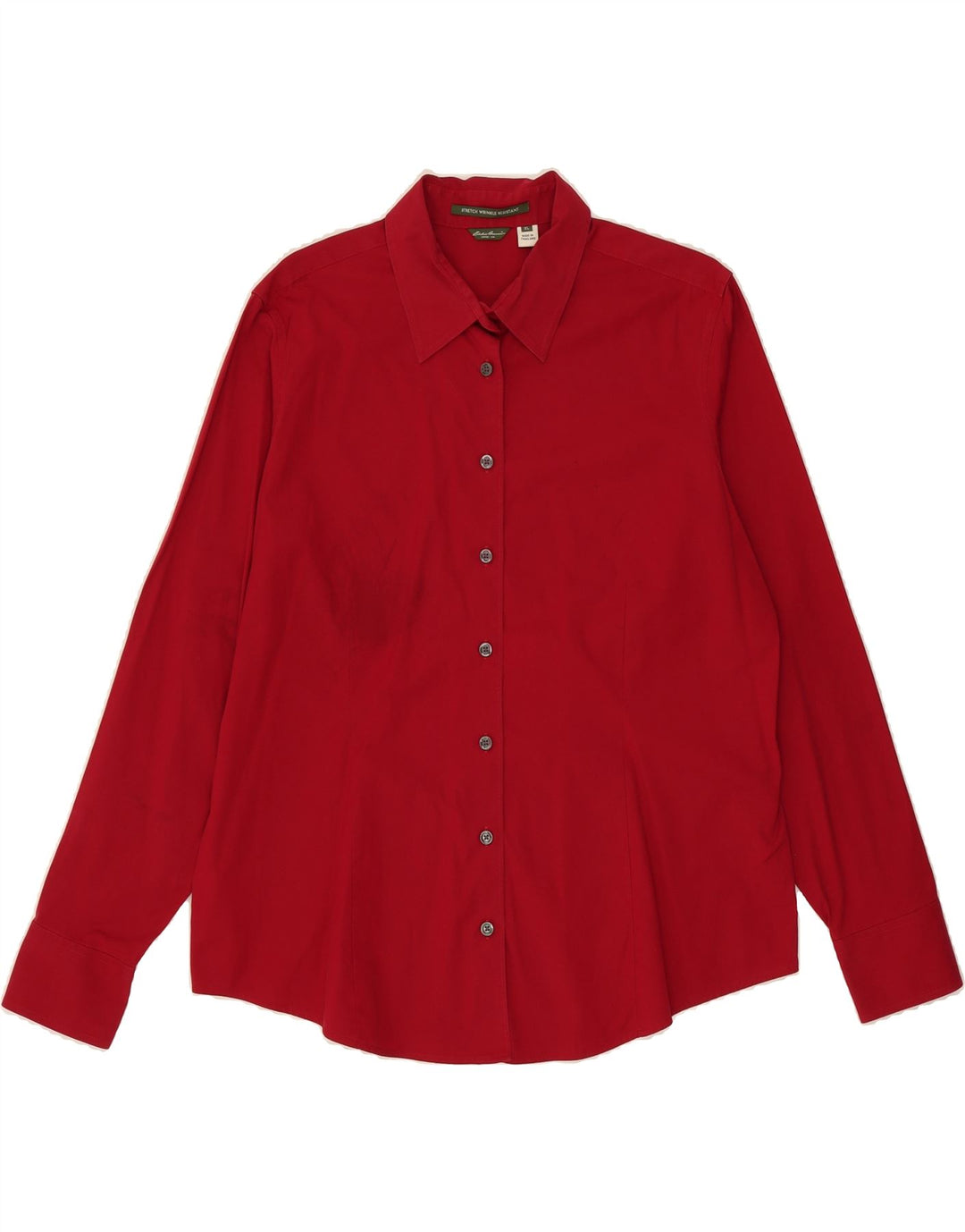 EDDIE BAUER Womens Shirt UK 18 XL Red Cotton Vintage Eddie Bauer and Second-Hand Eddie Bauer from Messina Hembry 