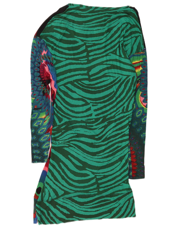 Desigual Kvinders Grafisk Skede Kjole UK 18 XL Flerfarvet Geometrisk