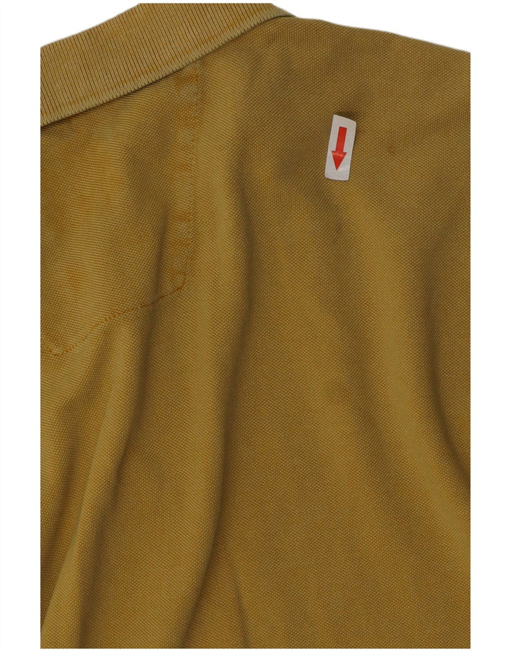 Camel Active Herre Raw Dyed Polo Shirt Stor gul bomuld