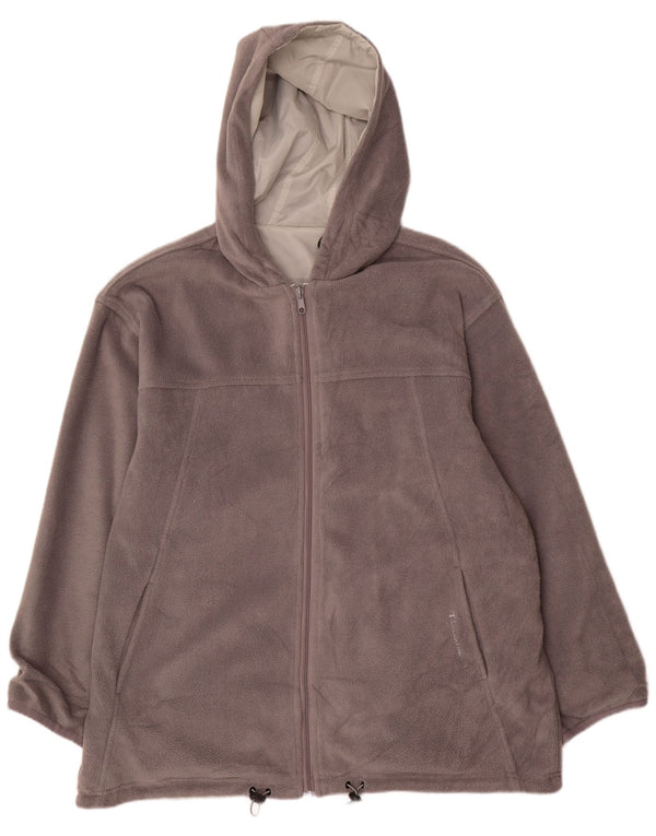 Champion Herre Hætte Vendbar Fleecejakke UK 44 2XL Grå Polyester