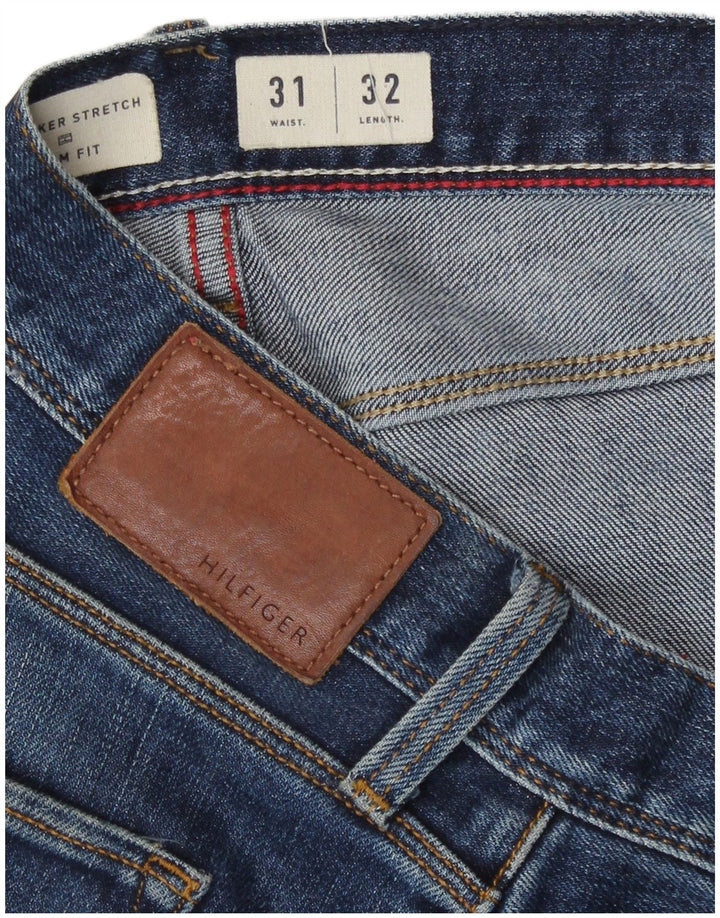 Tommy Hilfiger Herre Bleecker Slim Jeans W31 L32 Blå Bomuld
