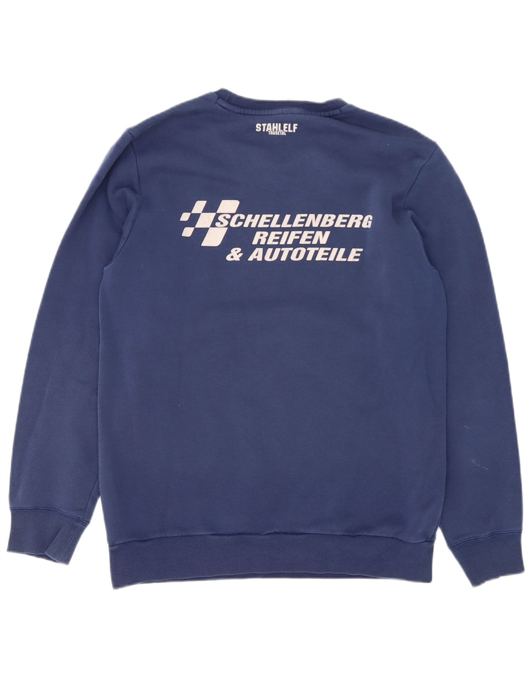 Adidas grafisk sweatshirt til mænd Medium marineblå bomuld