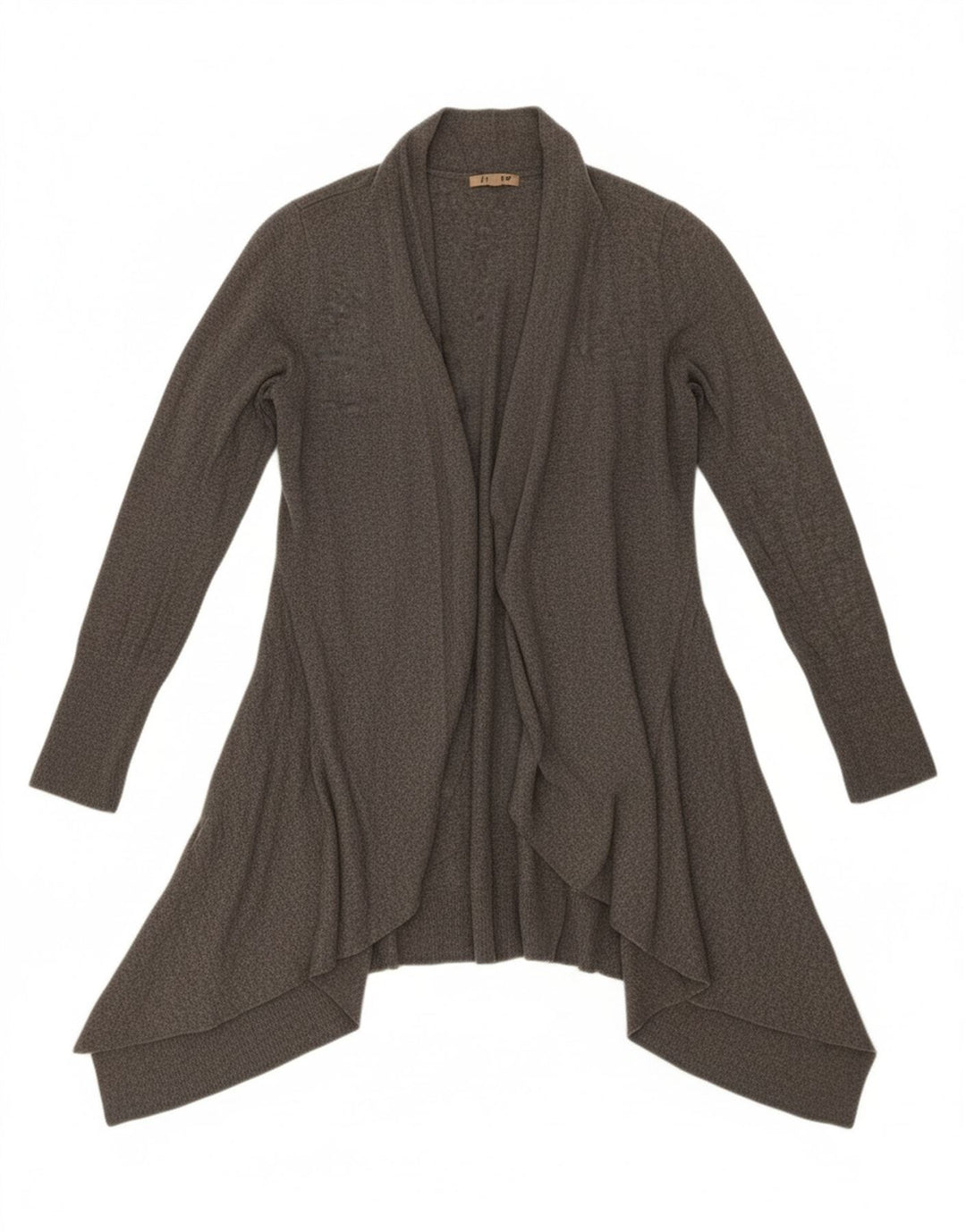 JIGSAW Womens Open Cardigan Sweater UK 12 Medium Grey Viscose