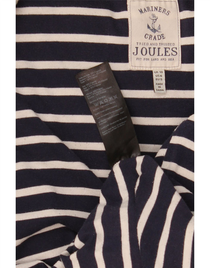 Joules Dame Hætte Polstret Gilet UK 10 Small Navy Blue Polyester