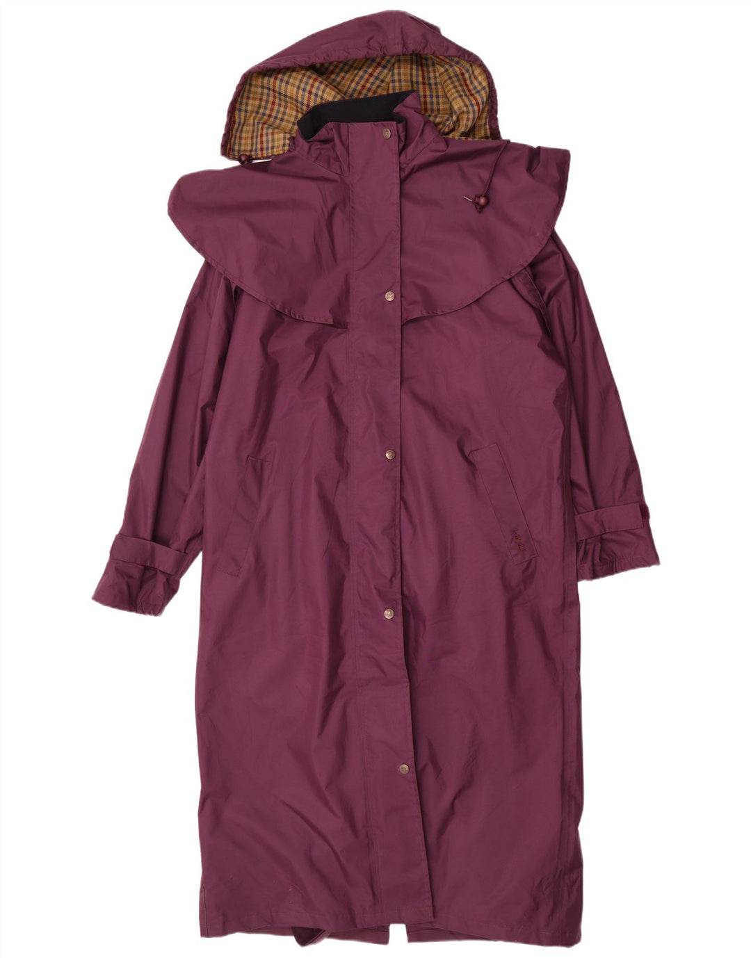 Target Dry Womens Oversized Hooded Trench Coat UK 14 Large Purple Polyester