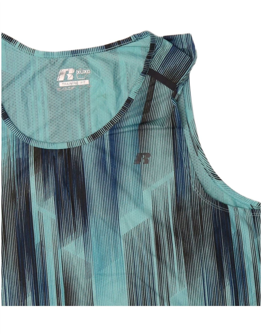 RUSSELL ATHLETIC Herrevest Top XL Blå Geometrisk Polyester