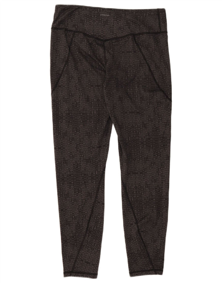Patagonia Dame Leggings UK 14 Stor Grå Geometrisk Polyester