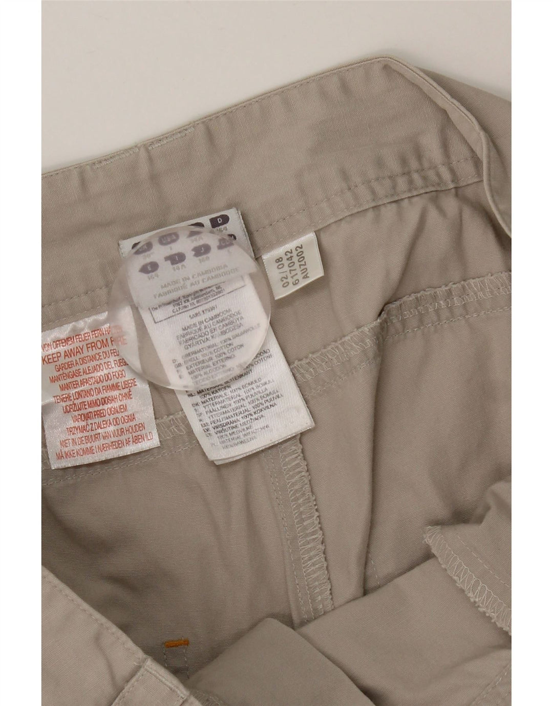 ADIDAS Cargo Shorts til drenge 13-14 år W30 Grå bomuld
