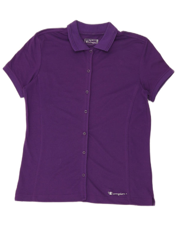 Champion Womens Easy Fit kortærmet skjortebluse UK 16 Large Purple