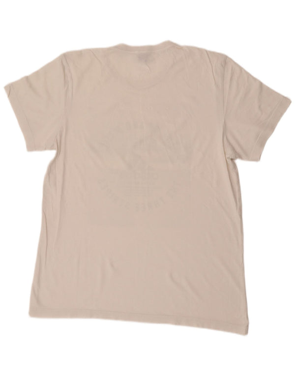 Adidas Herre Tre Stripes Grafisk T-Shirt Top Medium White