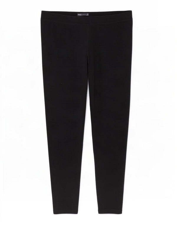 Marks & Spencer Womens Leggings UK 16 Large Black Bomuld