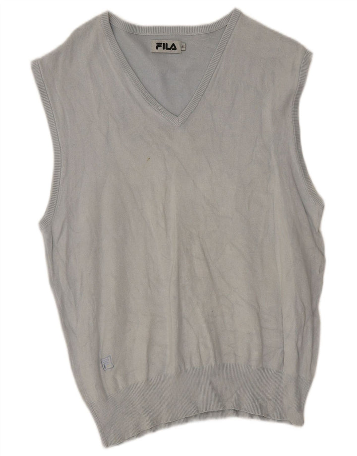 Fila Herrevest Tank Top Medium Blå Silke