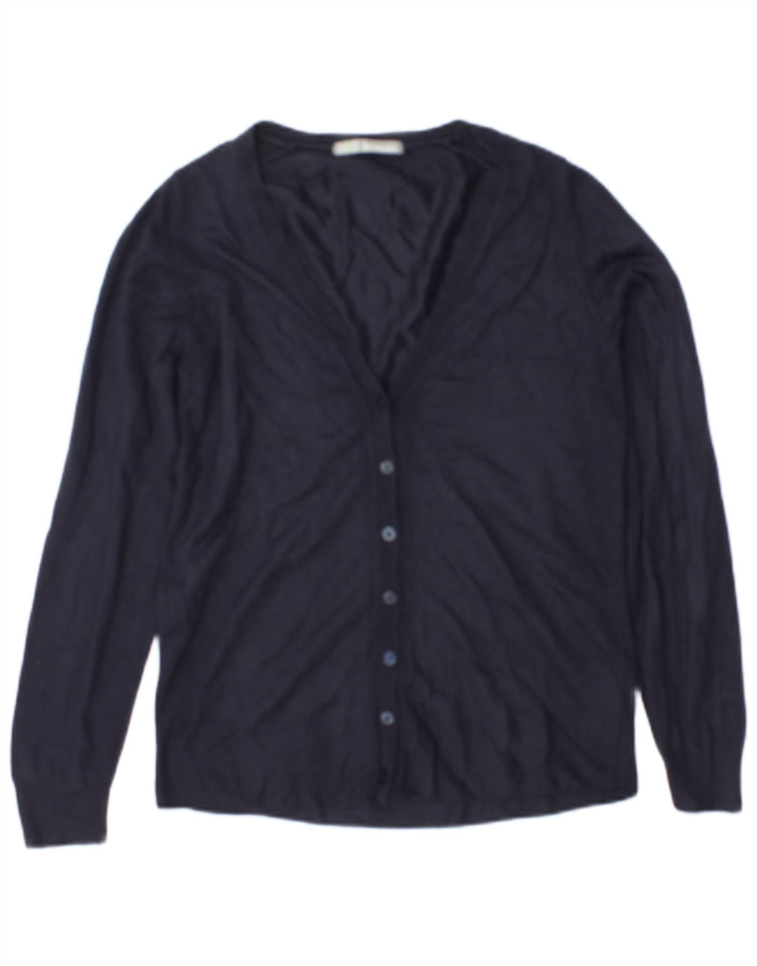 Marks & Spencer Dame Cardigan Sweater UK 8 Small Navy Blue Acryl