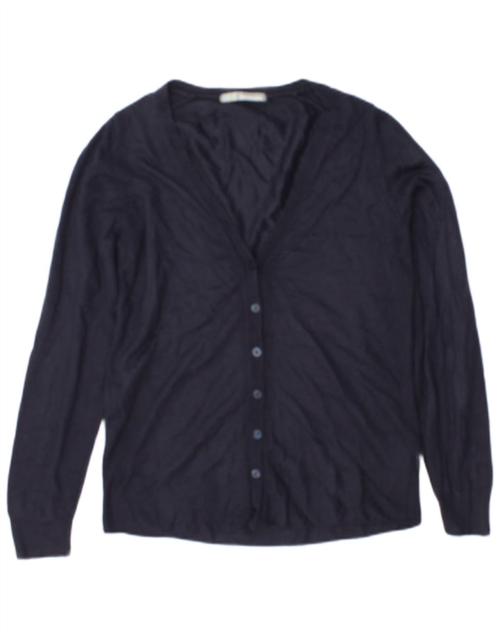Marks & Spencer Dame Cardigan Sweater UK 8 Small Navy Blue Acryl