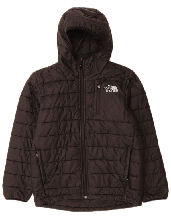 The North Face Boys Polstret Hættejakke 9-10 År Medium Sort Polyester