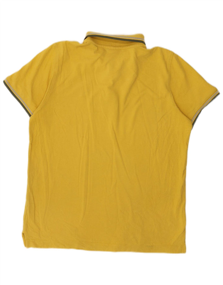 Lotto Herre Polo Shirt Medium Gul Stribet