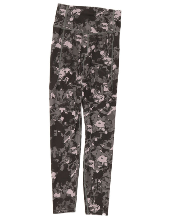 The North Face Womens Abstrakt Mønster Leggings UK 8 Small Multicolored