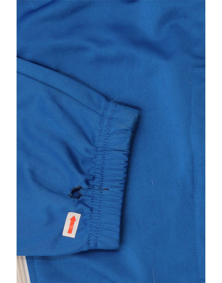 ASICS Mens Tracksuit Top Jacket Medium Blue Colourblock Polyester Vintage Asics and Second-Hand Asics from Messina Hembry 