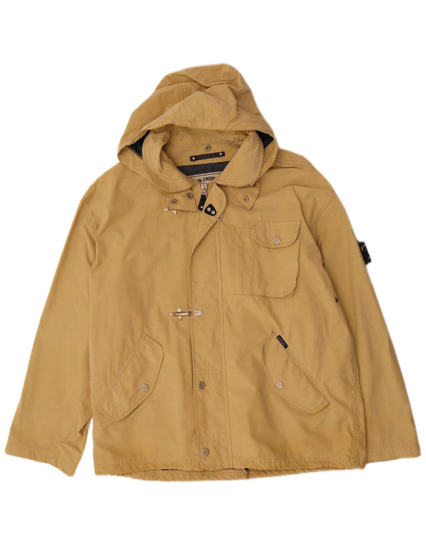 COTTON'S INDUSTRIES Mens Hooded Utility Jacket UK 42 XL Beige