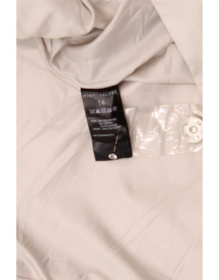 MINT VELVET Dameoverfrakke UK 14 Medium Grey Polyester