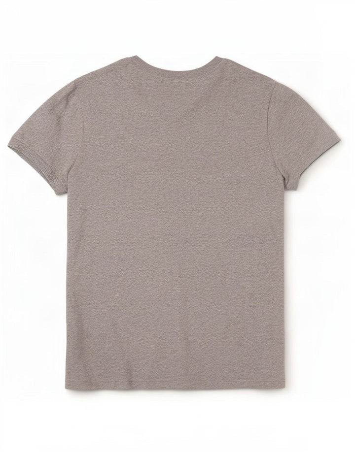 Adidas Dame T-Shirt Top UK 12 Medium Grå Bomuld