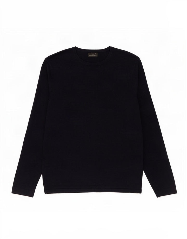 Zara Herre Boat Neck Jumper Sweater Medium Navy Blue