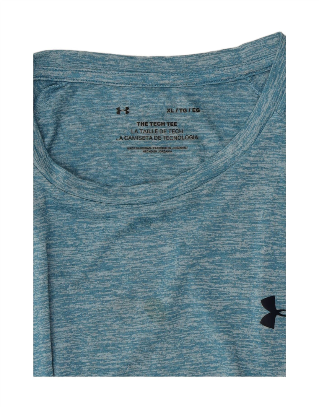 UNDER ARMOUR Mens T-Shirt Top XL Blue Flecked