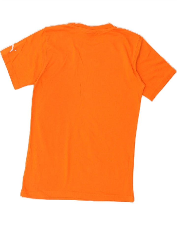 PUMA Boys Graphic T-Shirt Top 9-10 Years Medium Orange Cotton Vintage Puma and Second-Hand Puma from Messina Hembry 