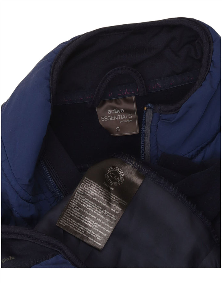 ACTIVE Womens Padded Gilet UK 10 Small Navy Blue Colourblock Polyamide
