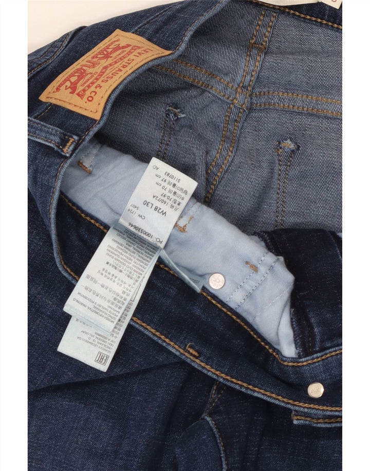 Levi's Dame 314 Shaping Straight Jeans W28 L27 Blå Bomuld