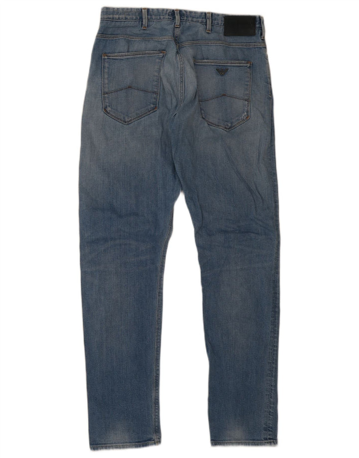 Armani Herre J06 Slim Jeans W9 L32 Blå Bomuld