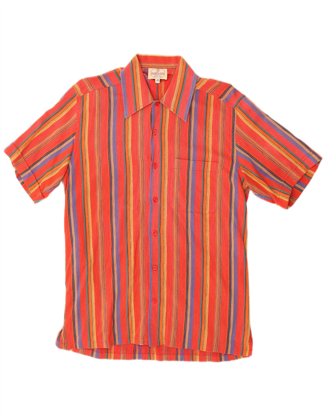 Harry & Sons Dameskjorte Størrelse 39/40 Medium Flerfarvet Stribet