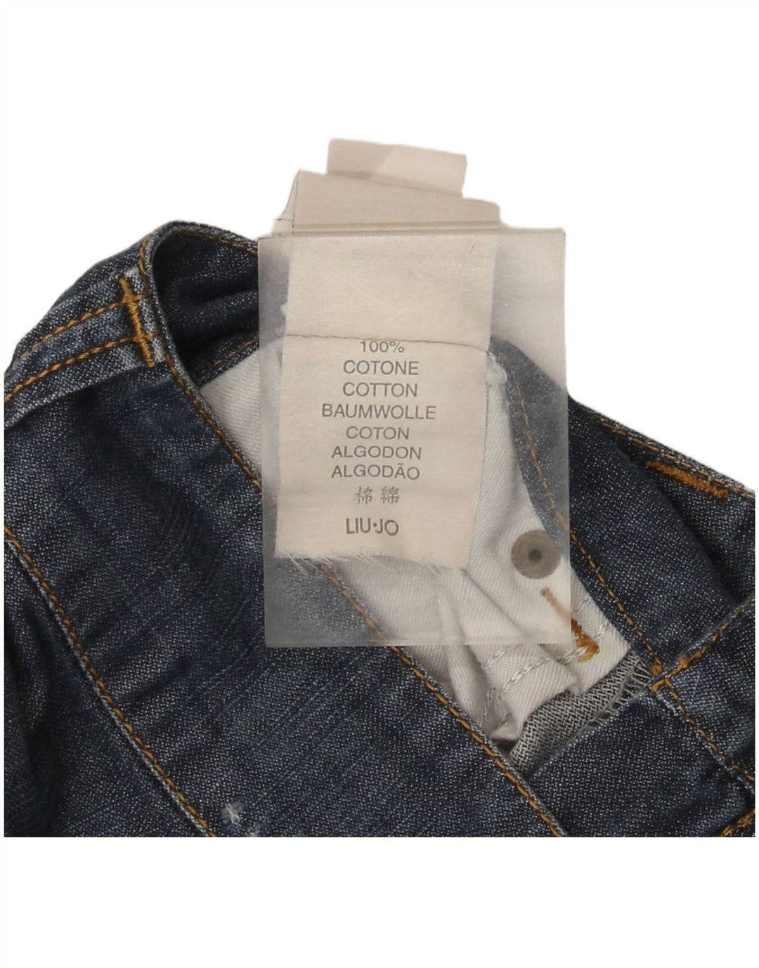 Liu Jo denimshorts til kvinder W28 Mellemblå bomuld