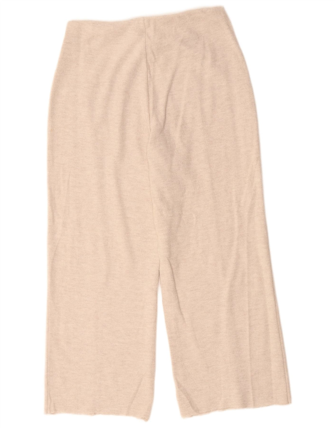 Zara Womens Tracksuit Bukser med brede ben UK 12 Medium Beige