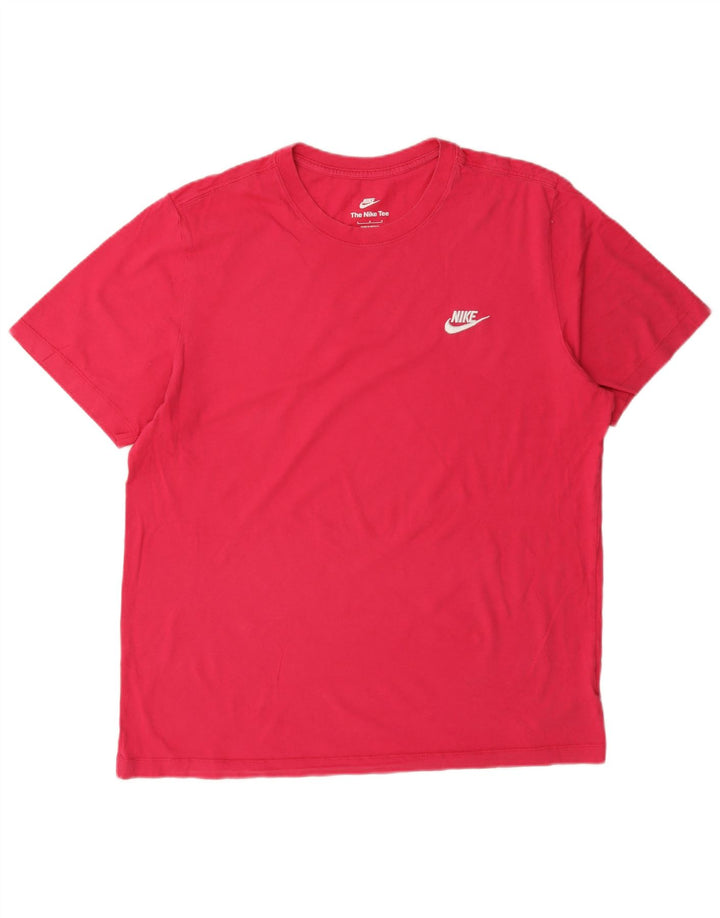 Nike Dame T-Shirt Top Stor Pink Bomuld