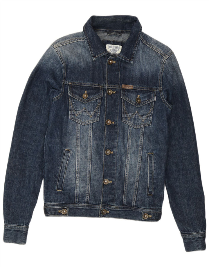 Wrangler Herre denimjakke UK 36 Lille marineblå bomuld