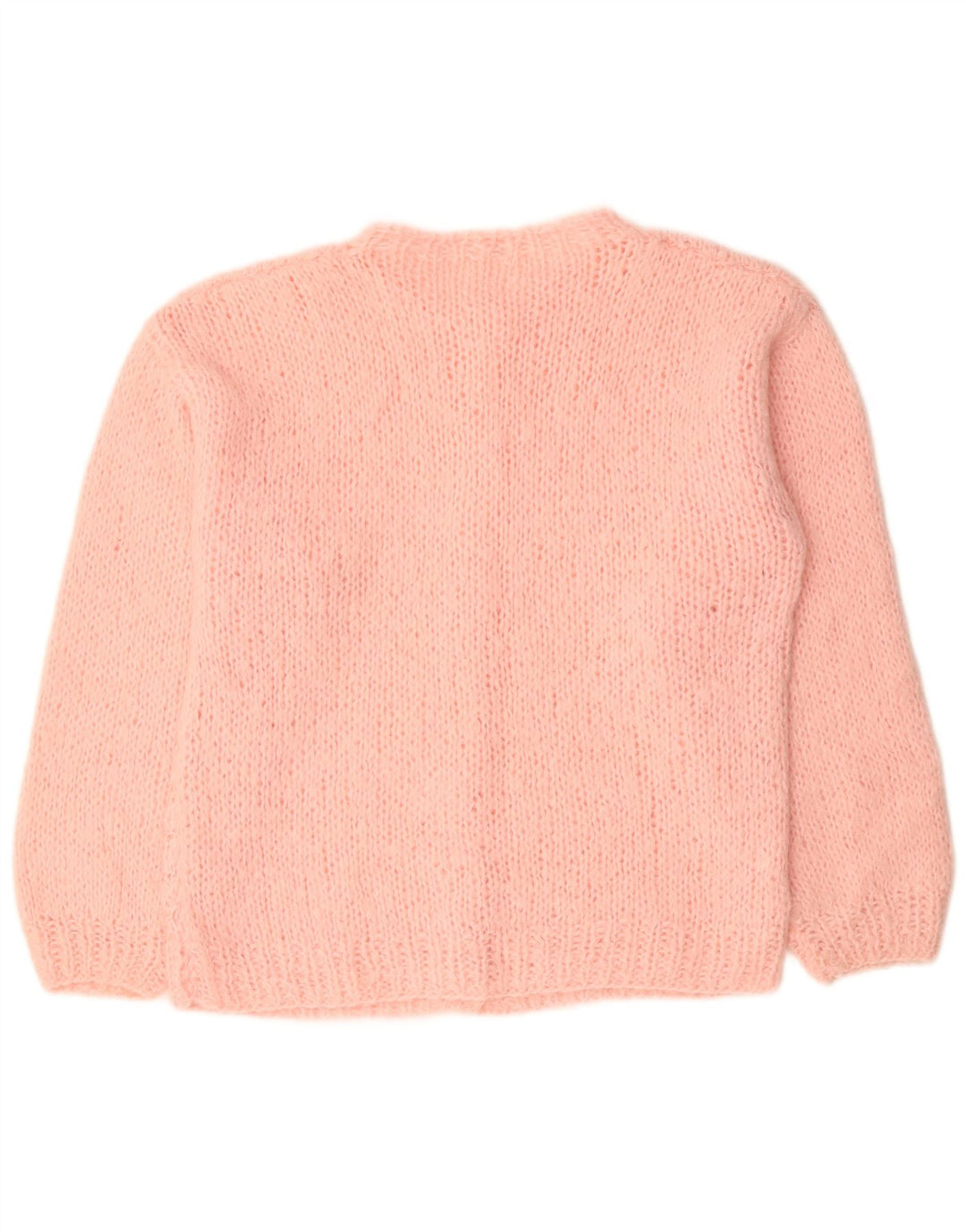 VINTAGE Dame Cardigan Sweater UK 18 XL Pink Akryl