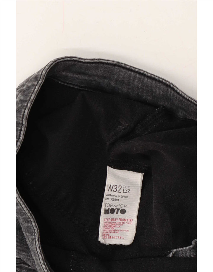 Topshop Dame Cropped Jeans W32 L25 Grå Bomuld