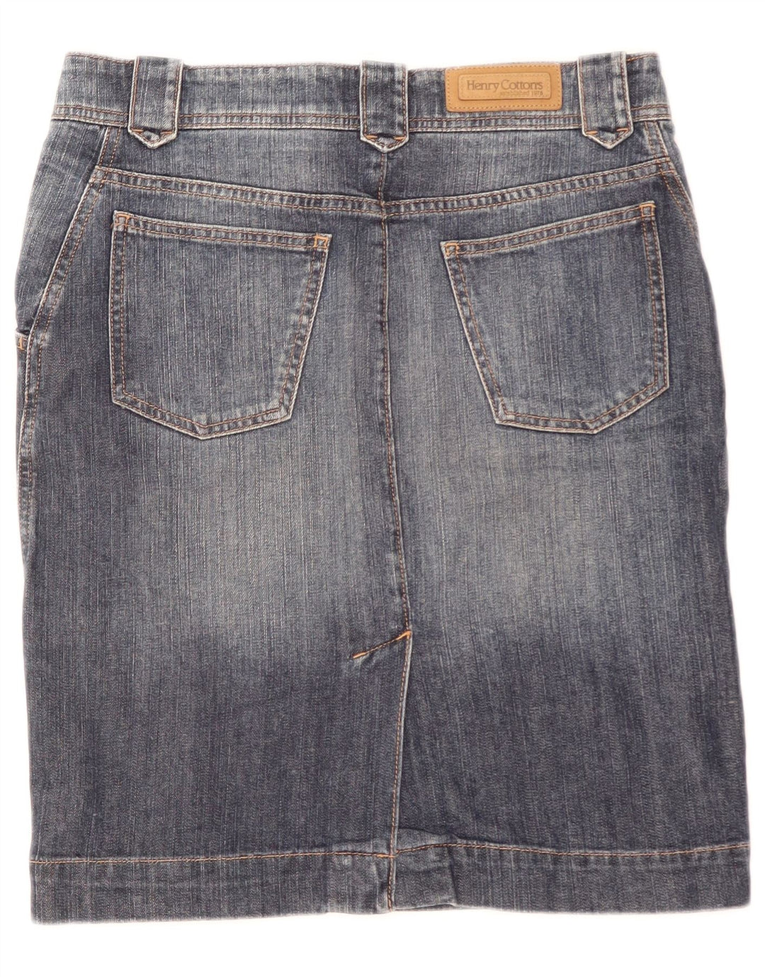 Henry Cottons Dame Denim Nederdel IT 42 Medium W30 Blå Bomuld