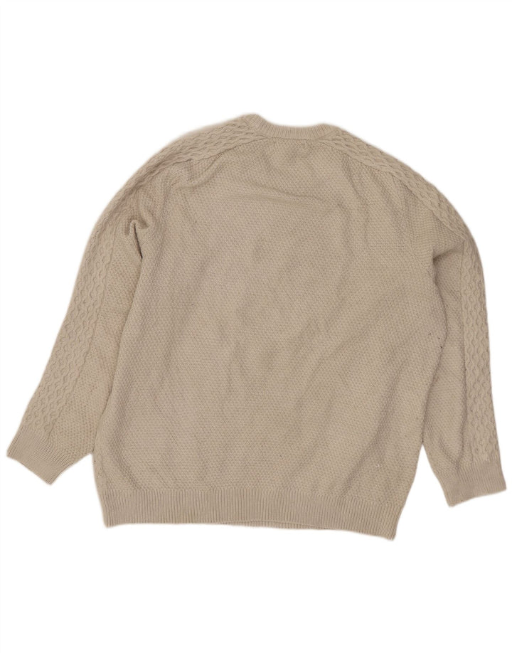 Marks & Spencer Herre sweater med rund hals XL Grå polyester