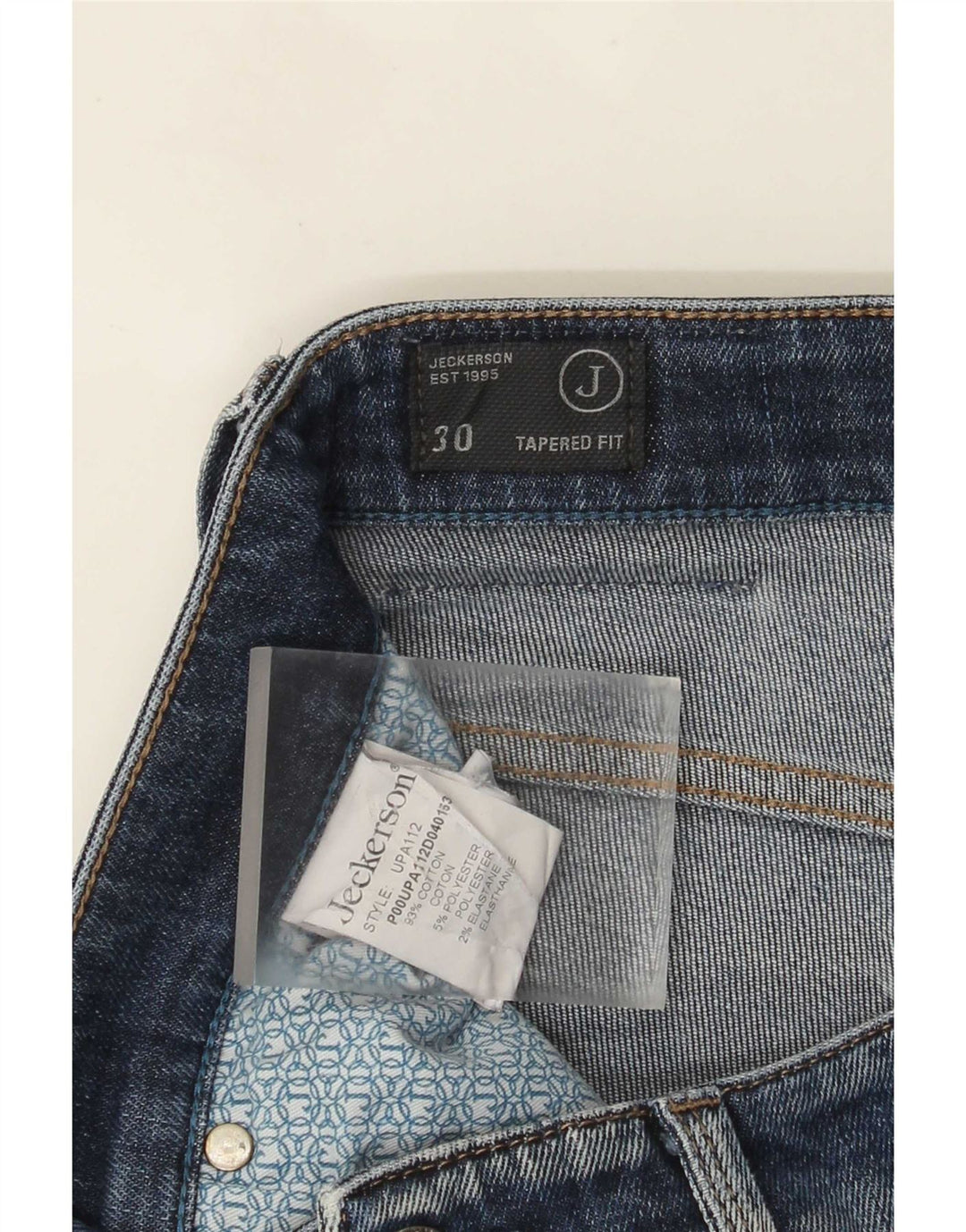 Jeckerson Dame Cargo Tapered Jeans W30 L30 Blå Bomuld